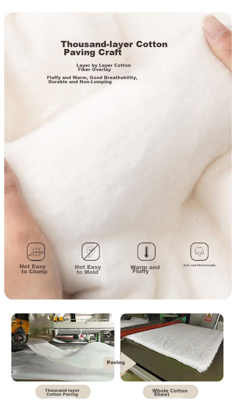 Sushidai 100% Xinjiang Long-Staple Cotton Quilt, Spring And Autumn All-Cotton Comforter, Thin Cool Air Conditioning Quilt for Summer, 2 Jin (1 Kg), 150*200cm 8