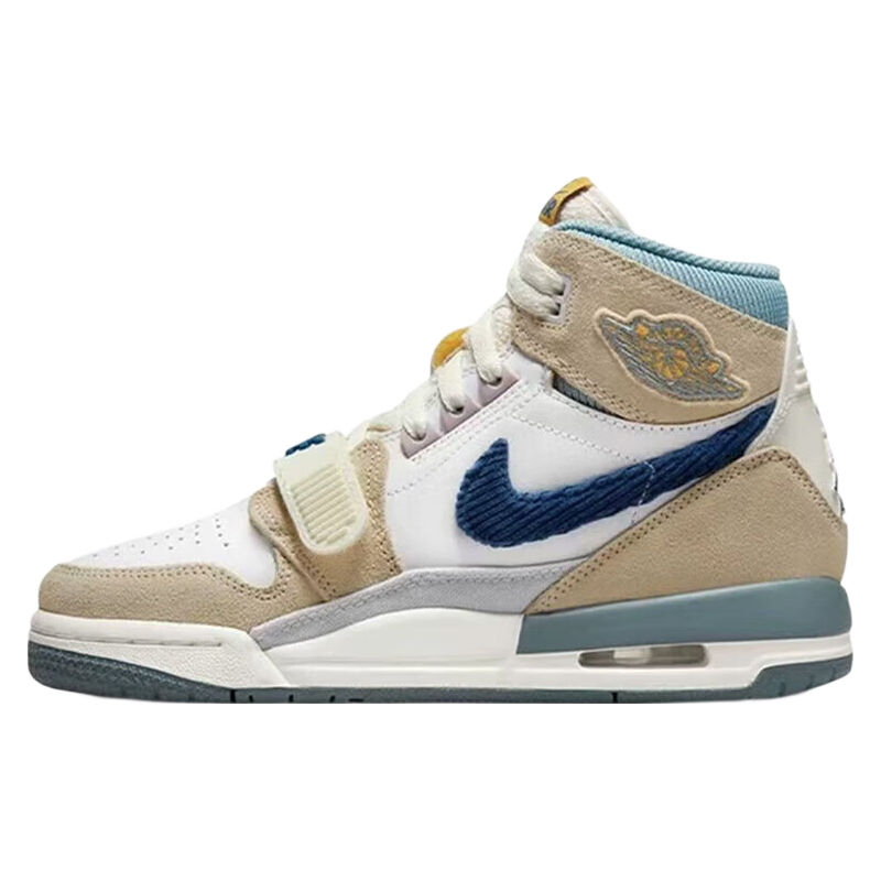 Jordan Women's Casual Shoes Legacy 312 (GS) High-Top Sneakers DQ5348-141 Off-White Blue Size 38.5