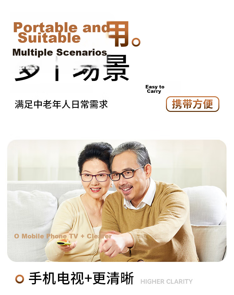 Mr.PuTian Blue Light Blocking Reading Glasses High Definition Presbyopia Glasses for Elderly Purple Single Vision 150 Degree (Age 50-54) 8