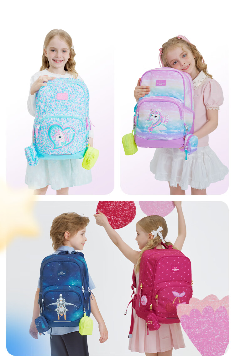 Beckmann Ergonomic Lightweight Primary School Backpack for Grades 1-3, Large Capacity, Stylish Kids' School Bag for Boys and Girls 20