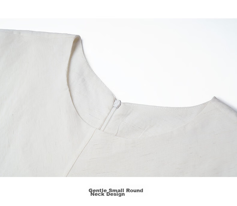 Olrain Lyocell Linen | Olrain Summer Women's Dress French Style Tie Dress Off-White L 24