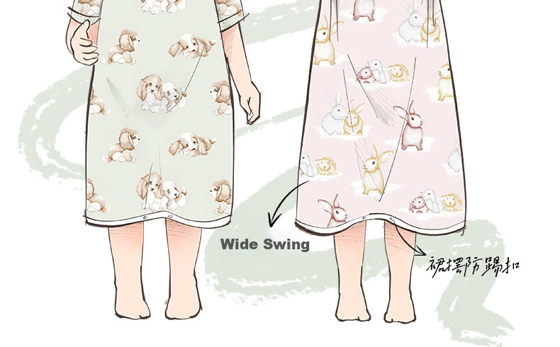 Betis Kids Summer 2026 Yokes Silk Sleepwear Boys Girls Short Sleeve Cool Nightgown 4