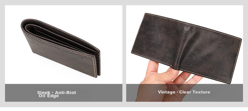 Pierre Cardin Men's Short Wallet First Layer Cowhide Multifunctional Card Holder Fashion Business Leather Birthday Gift for Men 6