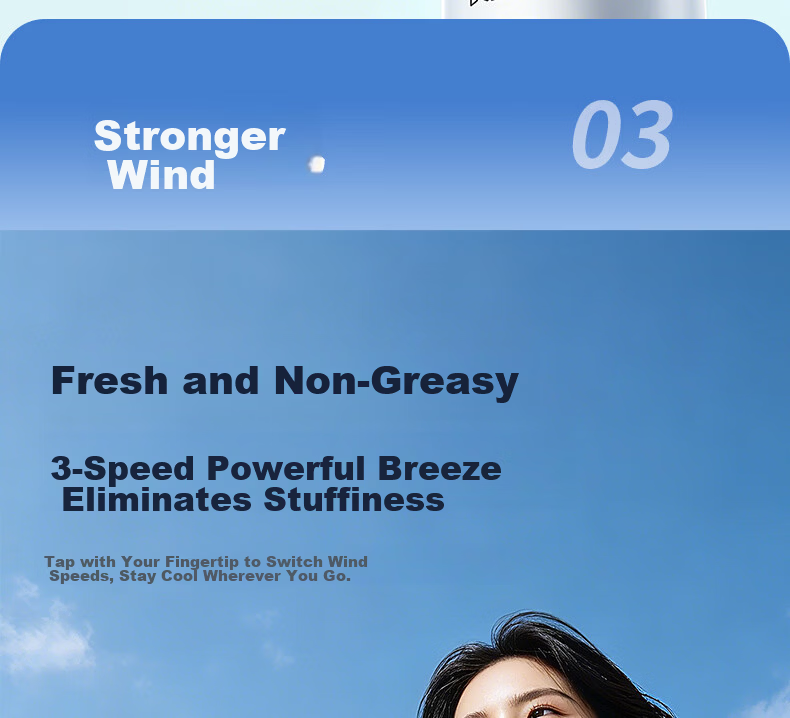 Gree [Bi Wenjun Same Style] Ultra-Quiet Handheld Semiconductor Cooling Mini Fan Portable Type-C Rechargeable Fan Outdoor Long Battery Life Camping Dorm Office 11