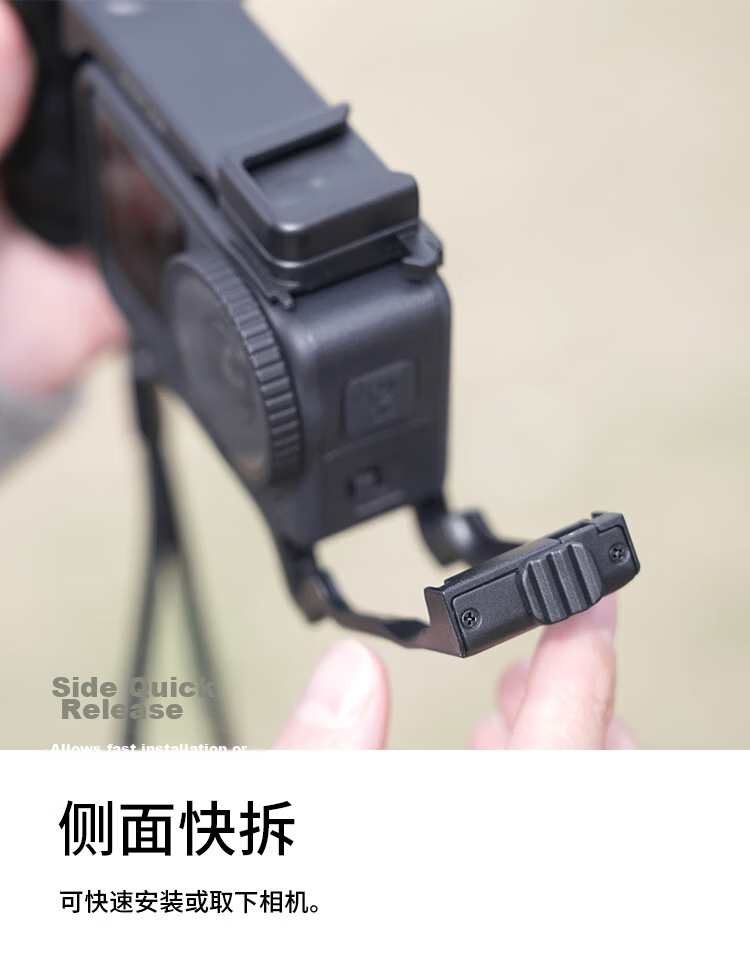 MAXCAM Osmo Action 6 Cage Protective Case with Cold Shoe Mount for DJI Osmo Action Sports Camera Street Shooting Handle Kit 7
