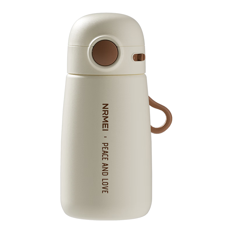 NRMEi Straw Insulated Cup for Pregnant And Postpartum Women, Lying Down Drinking Water, Ladies' 316L Stainless Steel High-Value Student Children's Water Bottle