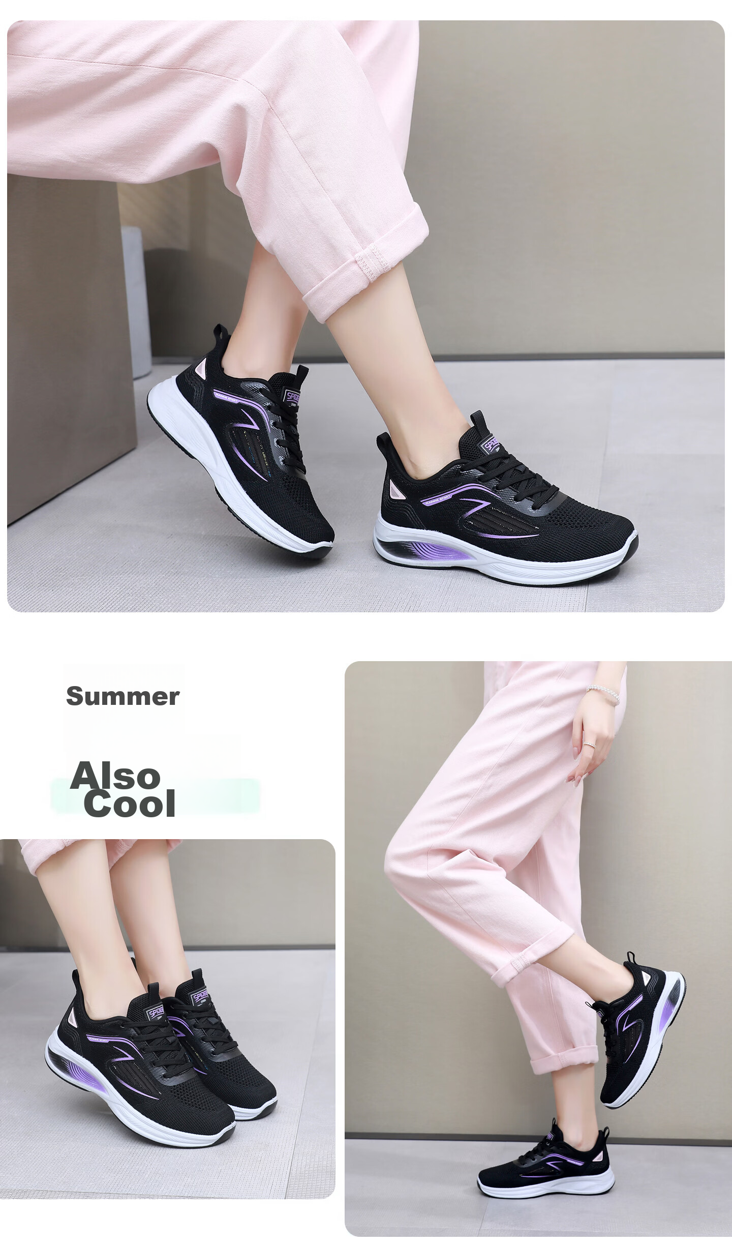 BURUIJING Summer Women's Shoes Old Beijing Cloth Shoes Women's Mesh Shoes Mesh Surface Mom Sports Casual Shoes 68879 Light Gray Size 40 19