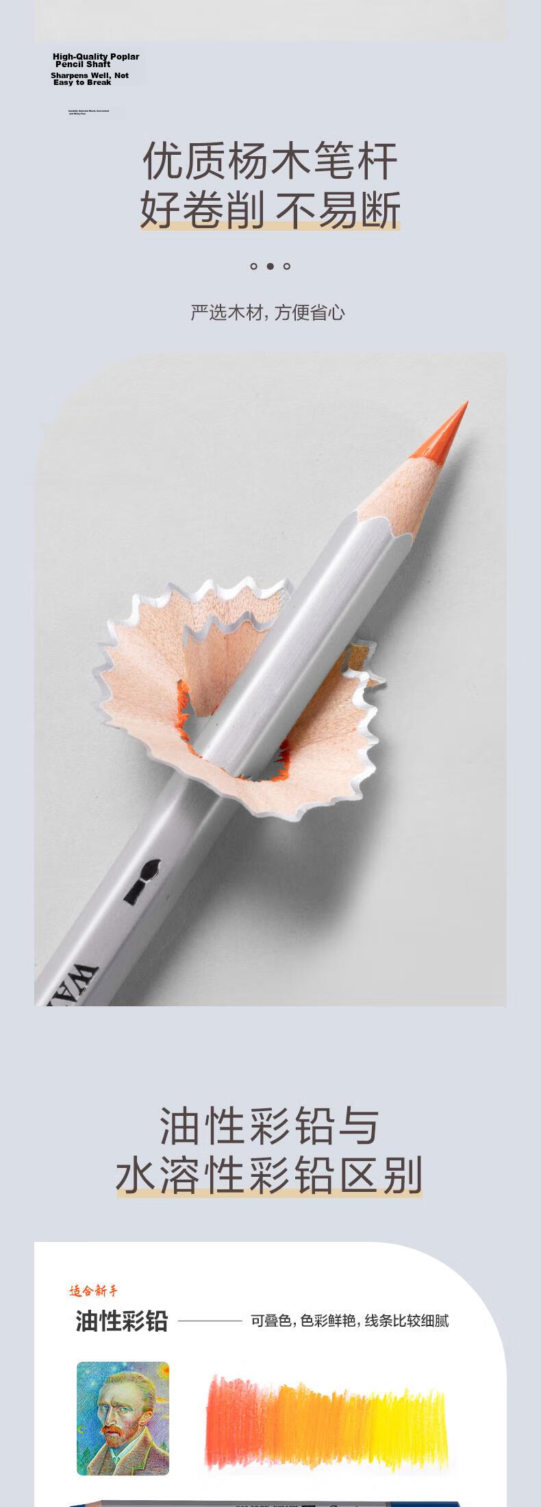 Deli 24-Color Master Water-Soluble Colored Pencils in Metal Box with Brush Pen Set for Students, Professional Hand-Drawn Coloring And Drawing Kit, Gift for Girls And Children, Graduation Present, No Space Translation into Line Break 5