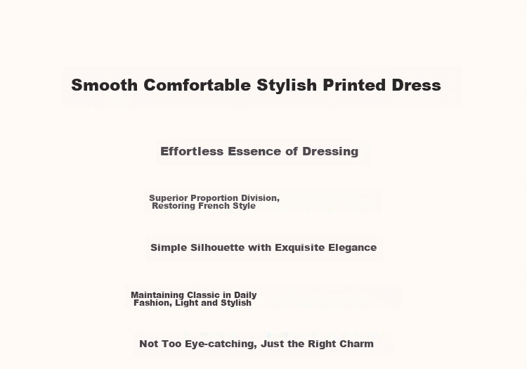 Dme [Romantic French Series] Lightweight, Flowing, Ethereal Atmosphere Non-Positionable Floral Print Mid-Sleeve Women's Dress 2
