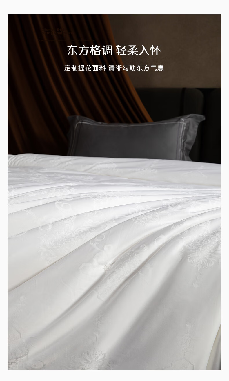Silk Empress "Splendid Years" 100% Premium Mulberry Silk Quilt Spring and Autumn Quilt Core 4 Jin 200*230cm [White] 21
