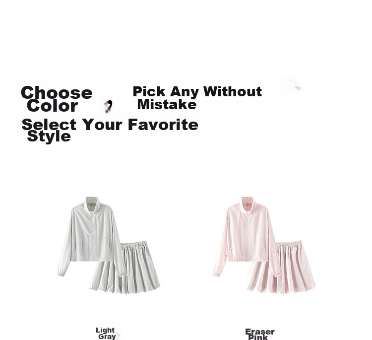 Semir Women's Autumn Lightweight Drawstring Short Jacket and Textured Loose Peplum Skirt Two-Piece Set 107525117010 17