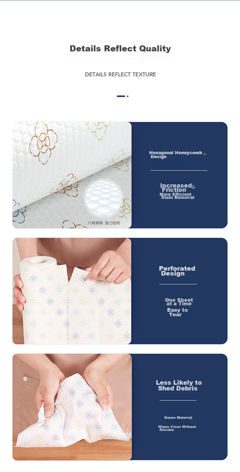 Baojiajie Magic Lint-Free Cleaning Cloth 30x30cm 3-Pack Glass Mirror Car Wash Absorbent Non-Shedding 14