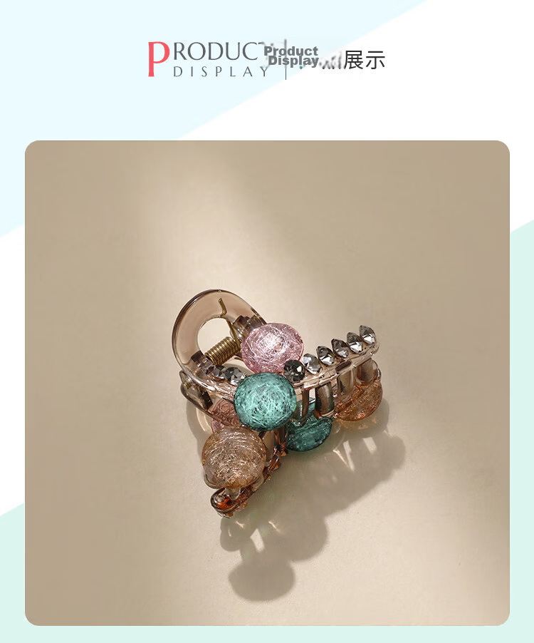CHIMERA Half-Up Small Shark Tooth Hair Clip Bangs Hairpin Back Head Hair Claw Hair Accessory for Women Qixi Festival Gift 7
