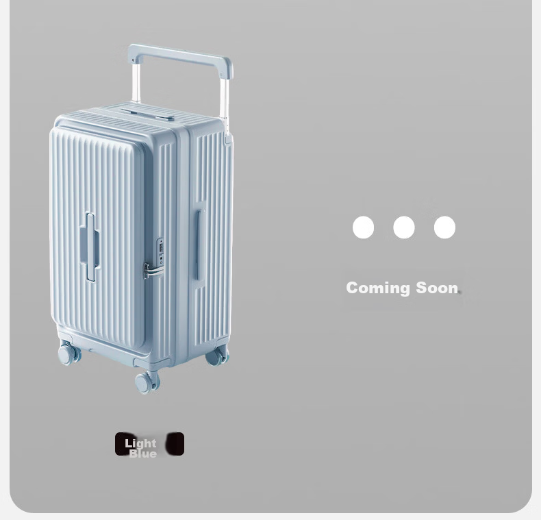 LUSIDI Large Capacity Luggage Women Wide Trolley Travel Suitcase Expandable Password Lock Men Black 30 Inch 22