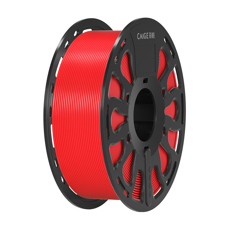 Caige 3D Printing Filament PLA+ 1.75mm Compatible with Tuozhu, Chuangxiang Sanwei, Duoku, Jiguang Erwo 3D Printer Drawing Pen Line Material, Red, 1kg