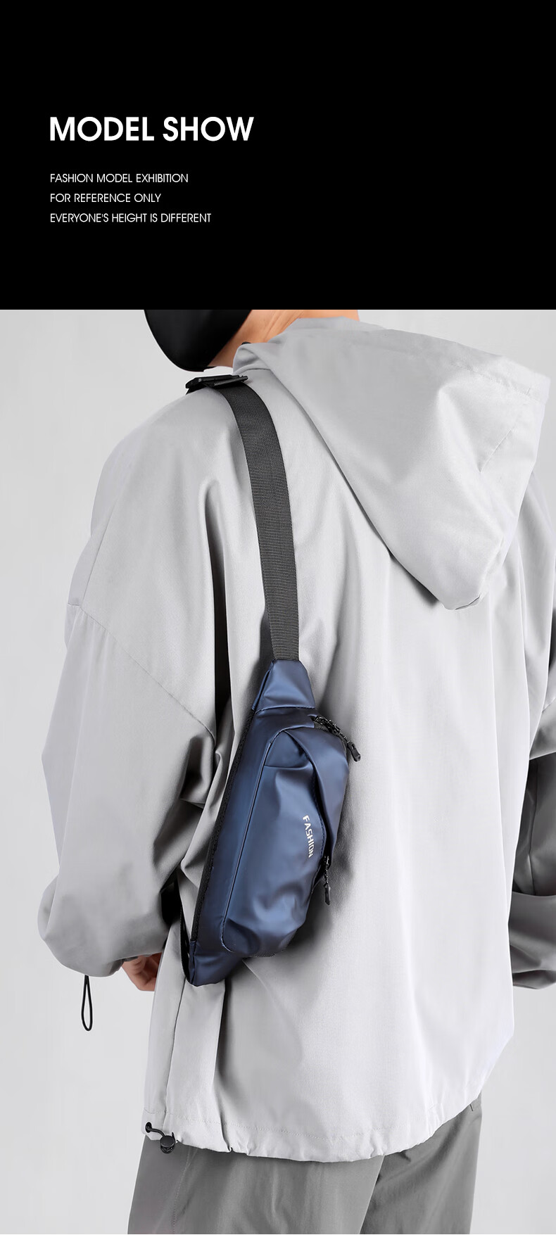 Half Cigarette Men's Single Shoulder Bag Trendy Cycling Outdoor Crossbody Mini Waist Bag Casual Lower Back Bag Student Sports Chest Bag Gift 18