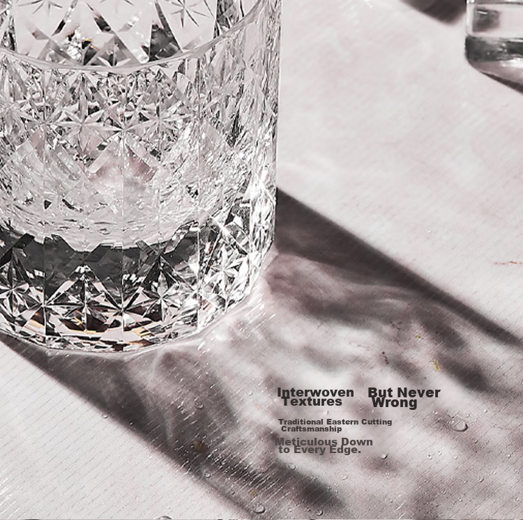 MU16 Premium Edged Crystal Glass Whiskey and Beer Glass Set Wedding Gift for Men 6