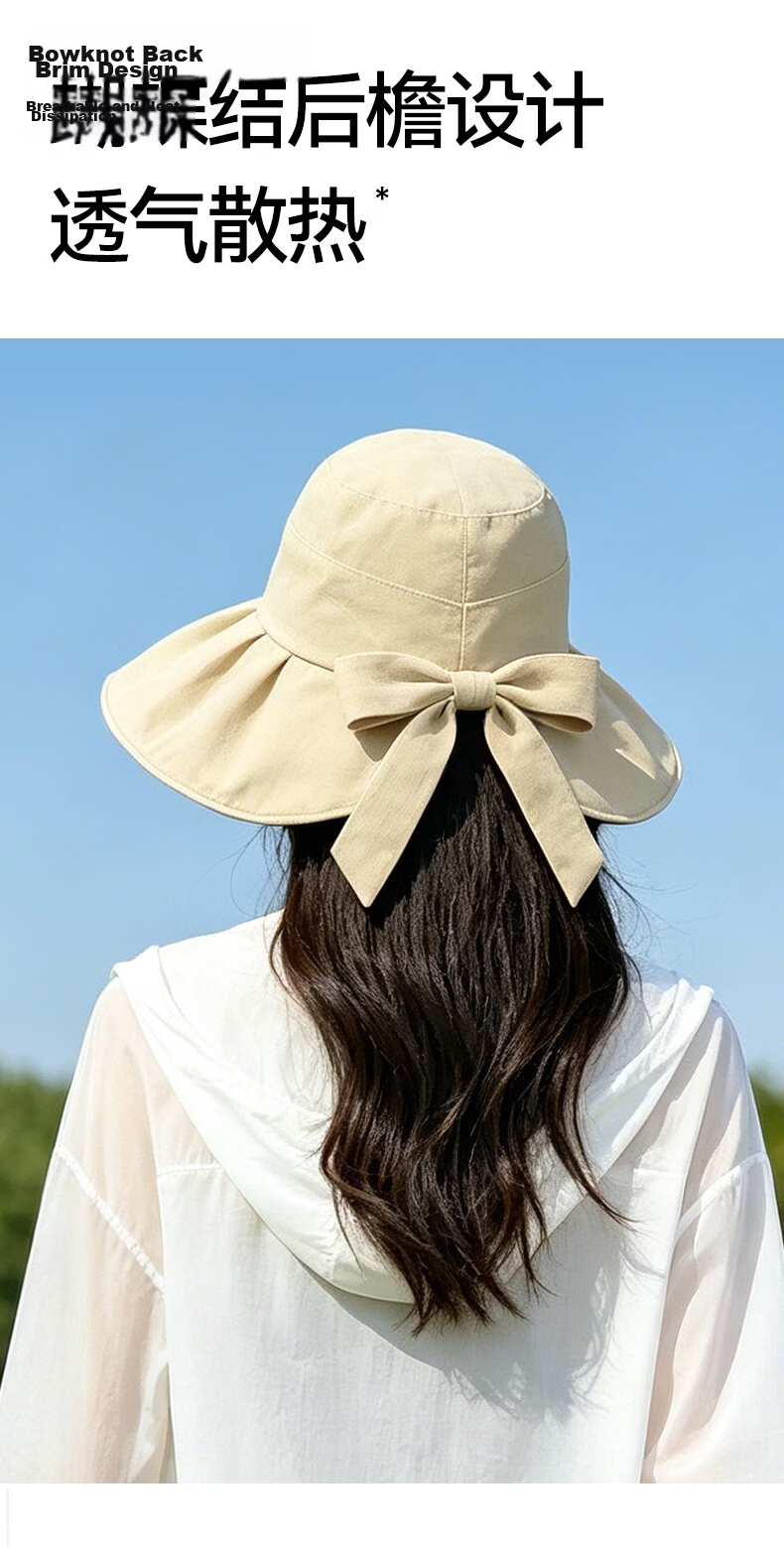 FitonTon Sun Protection Hat for Women, Summer Black Gel Beach Sun Hat, UV Protection Wide Brim Outdoor Versatile Cool Hat 14