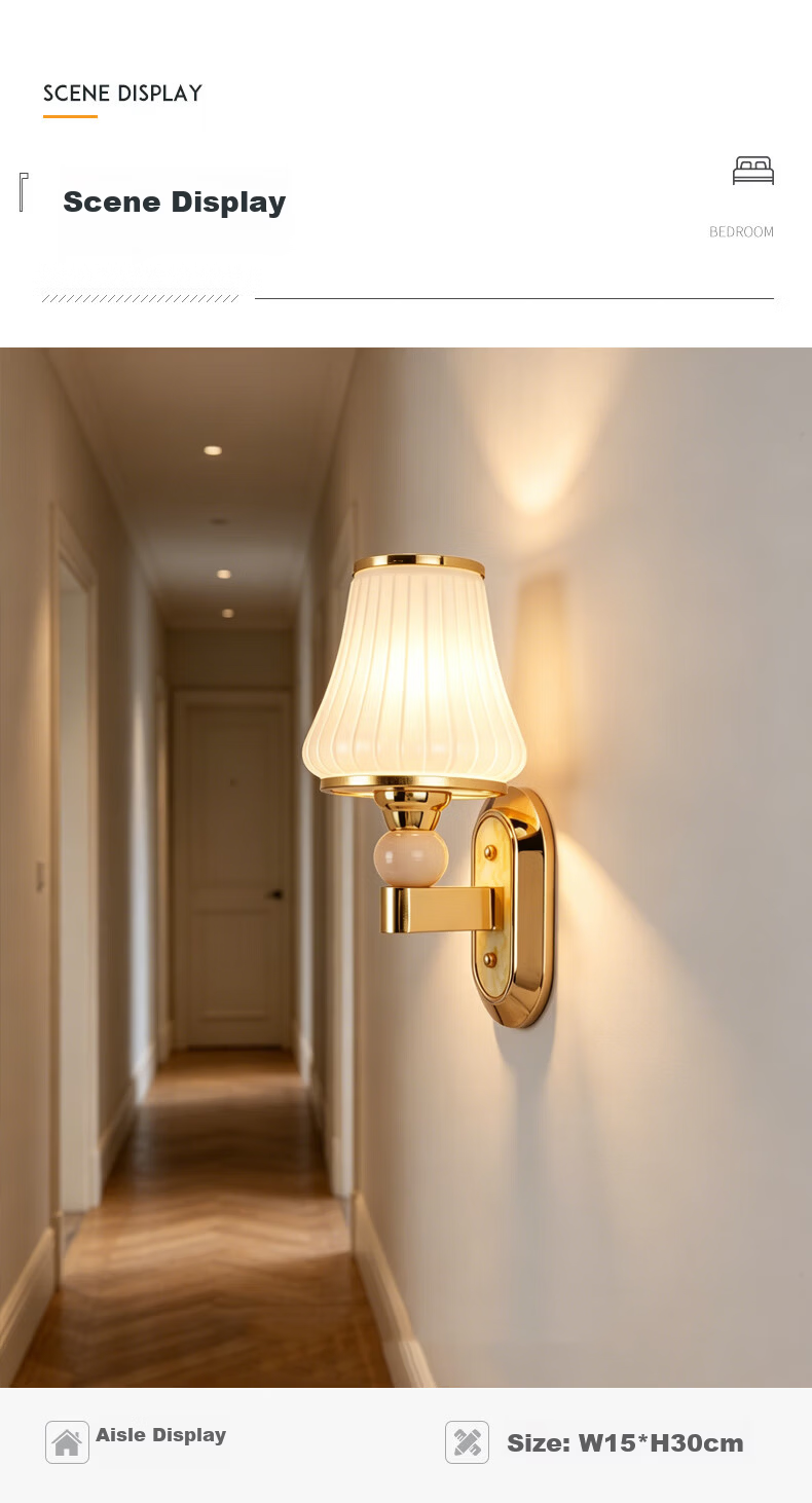 Dengling White Wall Lamp Modern Minimalist Creative LED Wall Light for Bedroom Living Room Background Wall Stairway Corridor Balcony 7
