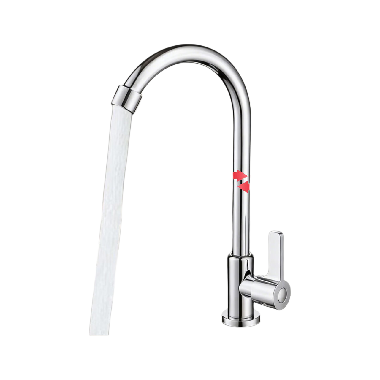 Baihan Kitchen Faucet Sink Tap 360° Rotatable Electroplated 304 Stainless Steel Faucet