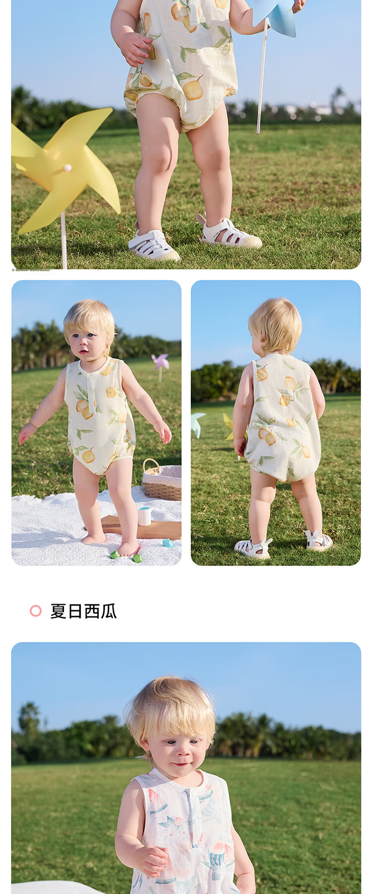 Betis Baby Bodysuit Summer Thin Bamboo Cotton Gauze Breathable Sleeveless Triangle Romper Pajamas Home Jumpsuit 13