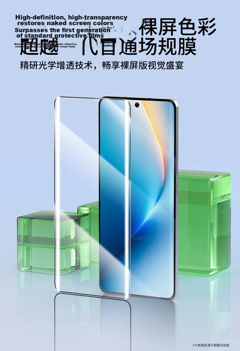 Langling [Top Dust Removal Chamber | 3D Hot Bend AR Anti-Glare] Full Glue Tempered Glass Screen Protector for Honor WIN/WINRT/Turbo Full Screen 13