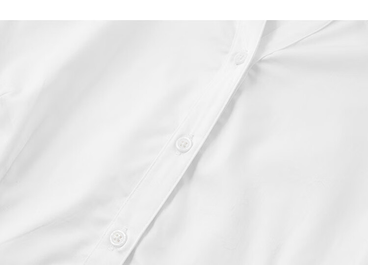 Demana Pure Cotton Island Autumn Elegant Commuter V-Neck Princess Seam Waist Slimming Long Sleeve Shirt for Women 16