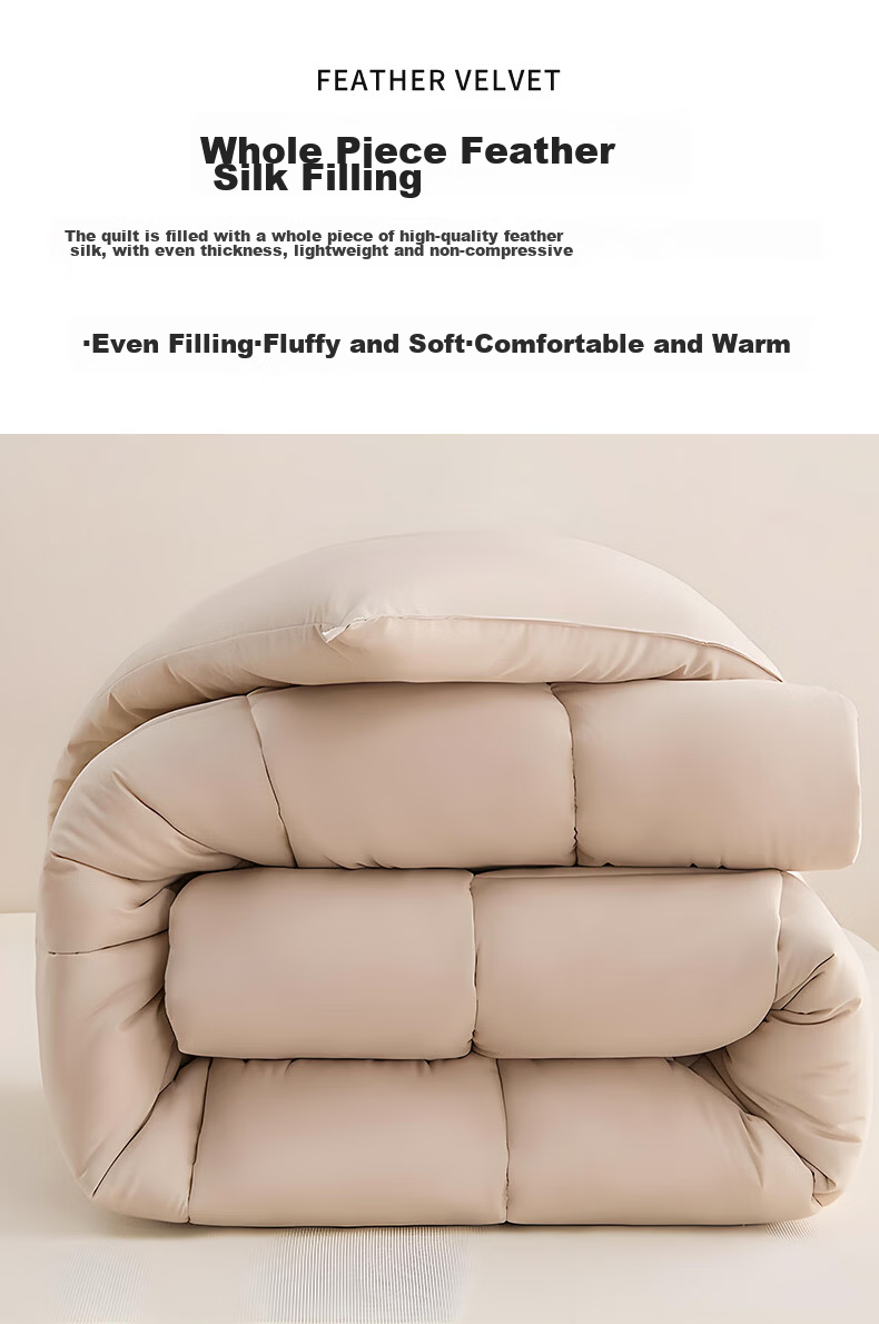 Grace A-Class 10% Soybean Velvet Winter Quilt Autumn and Winter Comforter 150*200cm 3.5 Jin 5