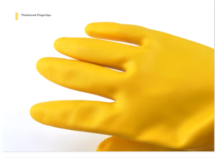 Ams Thick Cowhide Latex Gloves, 10 Pairs, Size M, Protective Rubber, Acid And Alkali Resistant, Oil And Water Proof, Wear-Resistant, Industrial Cleaning Work Hygiene Sanitation Protective Non-Slip Special Gloves A538 21
