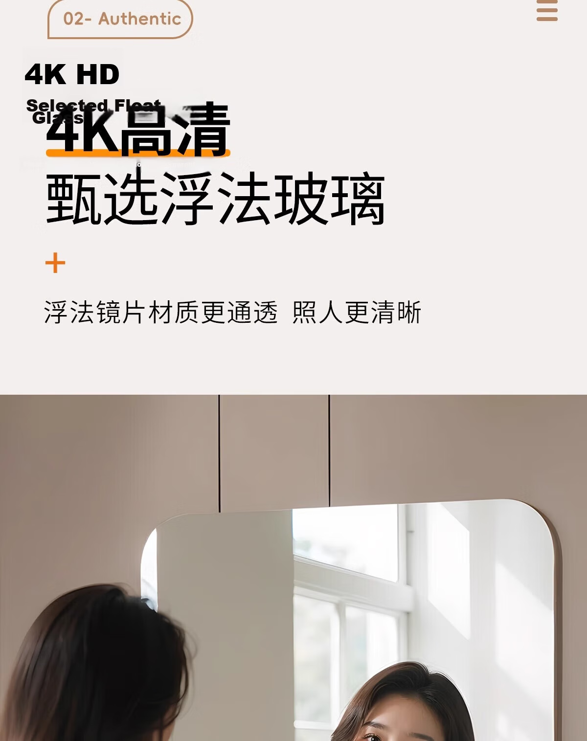Qianxihuafu Full-Length Mirror, Wall-Mounted Dressing Mirror, Self-Adhesive for Home And Bedroom Use, Makeup Mirror, Hanging Adhesive Fitting Mirror, 50*150 Cm 8