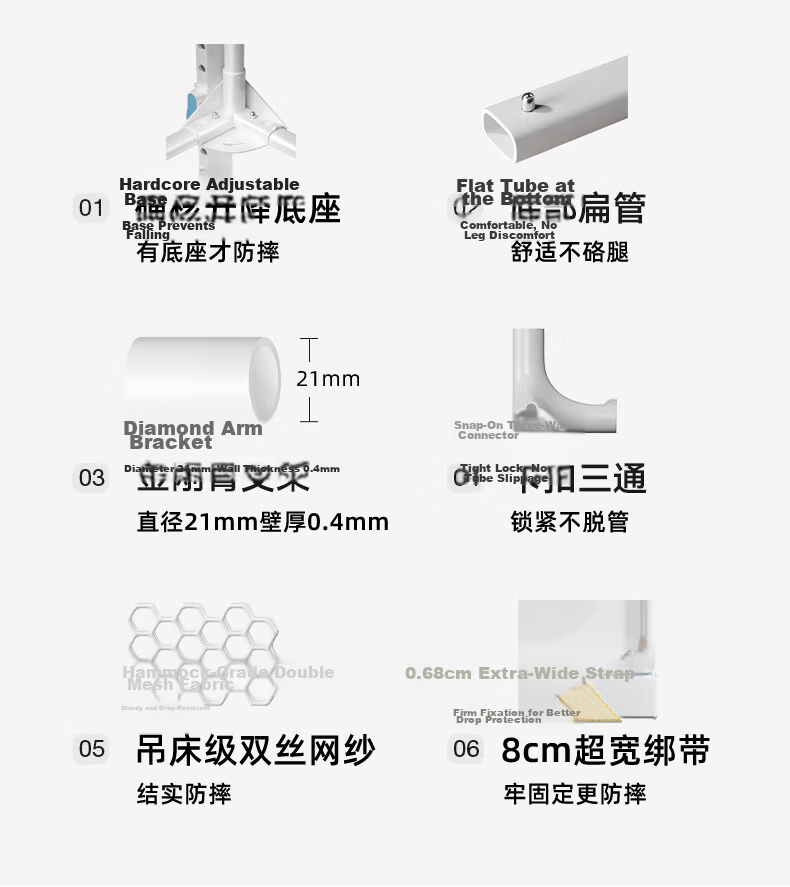 Lanwuxian Class A Household Dormitory Baby Fall Prevention Mosquito Net Fence, Three-Door Opening, 2.0*2.2 Meters 5