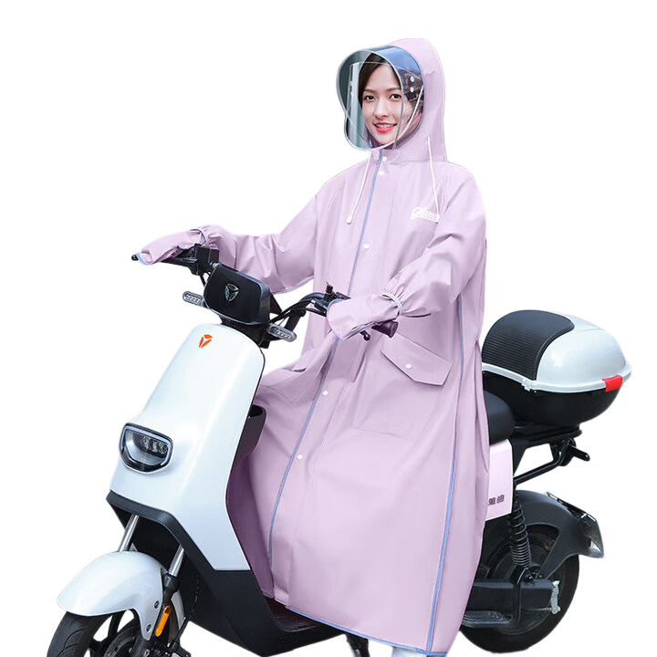 Beimei Women's Long Full-Body Raincoat Thickened Adult Single-Person Electric Scooter Rain Poncho