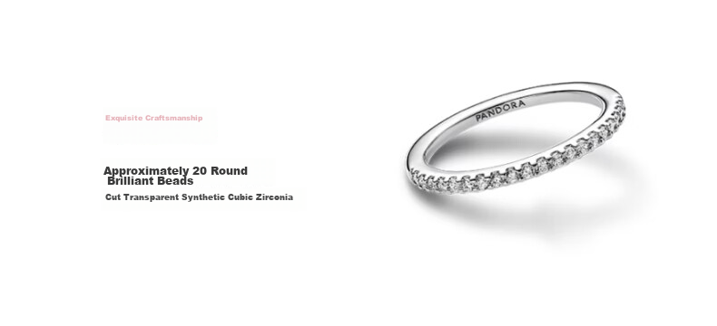 PANDORA Radiant Halo Ring Sparkling Premium Birthday Gift for Girlfriend [Qixi Festival Gift] 4