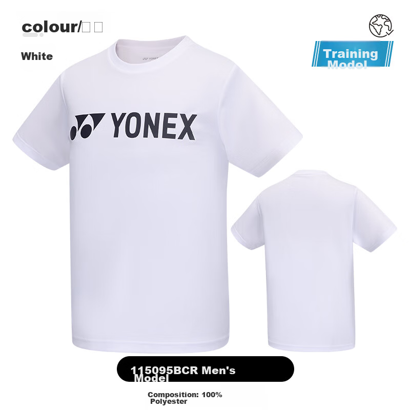 YONEX Badminton Sports T-Shirt Short Sleeve Breathable Quick-Dry Men's 115095BCR Black 2XL 3