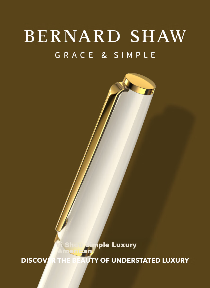 Bernard Shaw Premium Luxury Fountain Pen "Starshine" Cloud White Exclusive Ink Gift Box Set High-End Business Office Gift for Men Graduation Present 1
