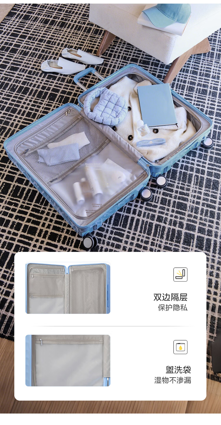 AMERICAN TOURISTER Large Capacity Suitcase, Wheeled Luggage with Password Lock, Travel Case, 28-Inch, Hu Xianxu's Style NN7, Grass Gree 7