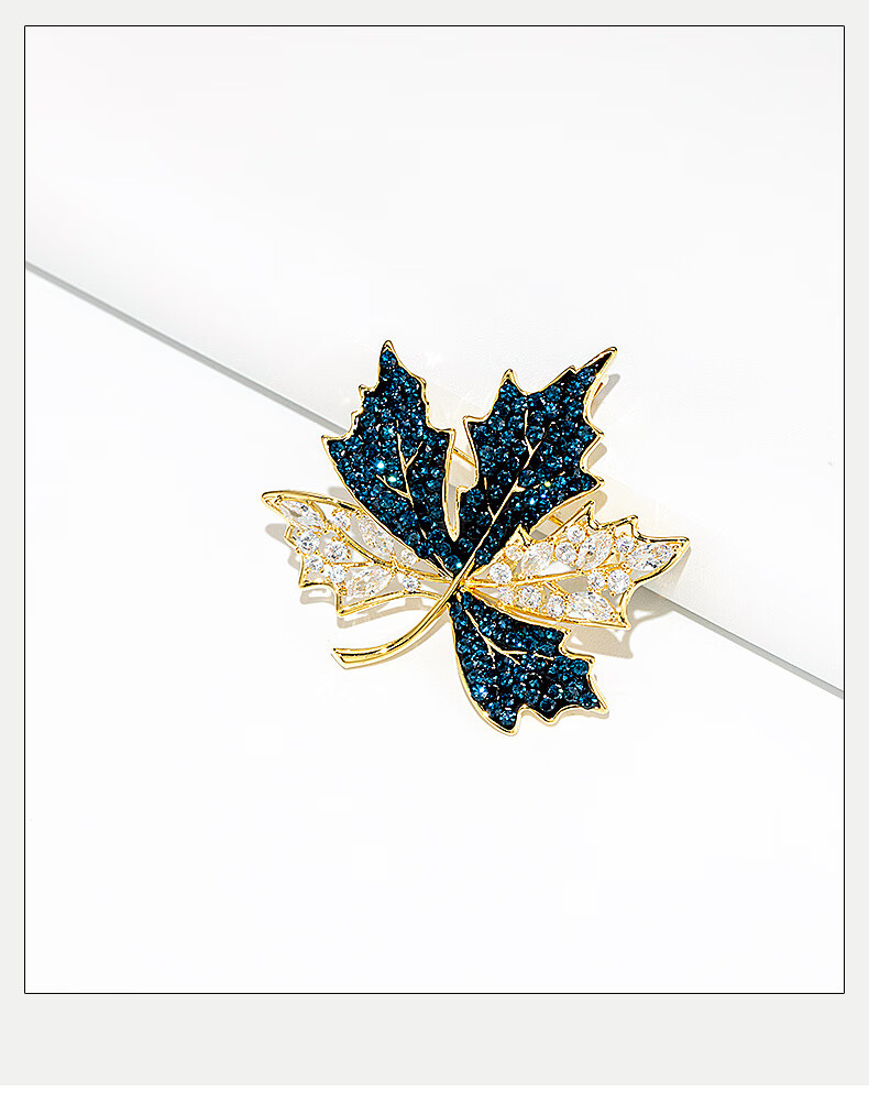 Qlady Maple Leaf Brooch, High-End Women's Brand, Light Luxury Suit, Anti-Exposure Pin, Scarf Buckle, Mid-Autumn Festival And Birthday Gift 5