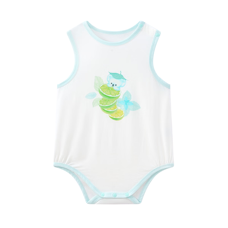 Babycare Natural Cool Sleeveless Triangle Romper Baby Jumpsuit Fig Holiday 80cm
