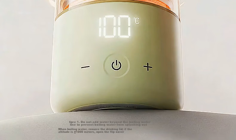 Babycare Portable Baby Food Cup Temperature-Controlled Food Cup Travel Milk Bottle Replacement Only Food Cup Soft Mist Pink 24