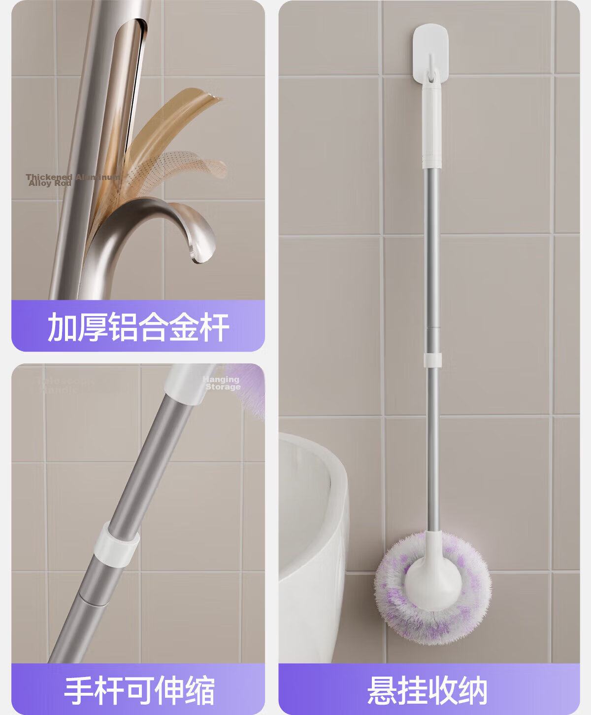 Little Seal Japanese Countertop Cleaning Ball Brush, Bathroom Soft Bristle Gap Sink Brush, Washbasin Faucet Bathtub Brush Set 15