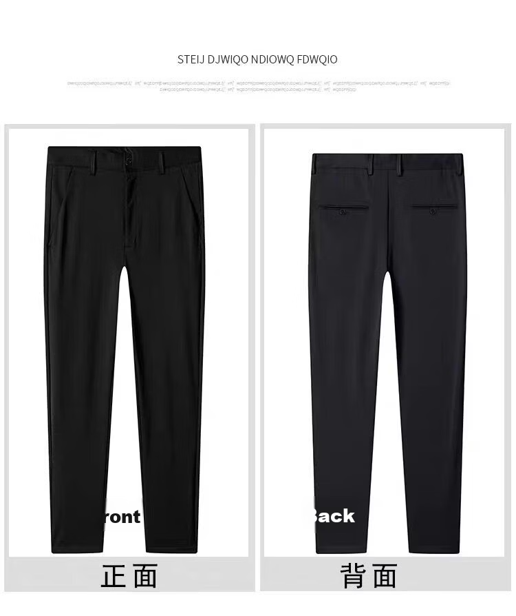 PLAYBOY Premium Men's Casual Pants Spring and Autumn Stretch Breathable Slim Fit Tapered Long Pants Summer Thin Korean Style Business Trousers 20