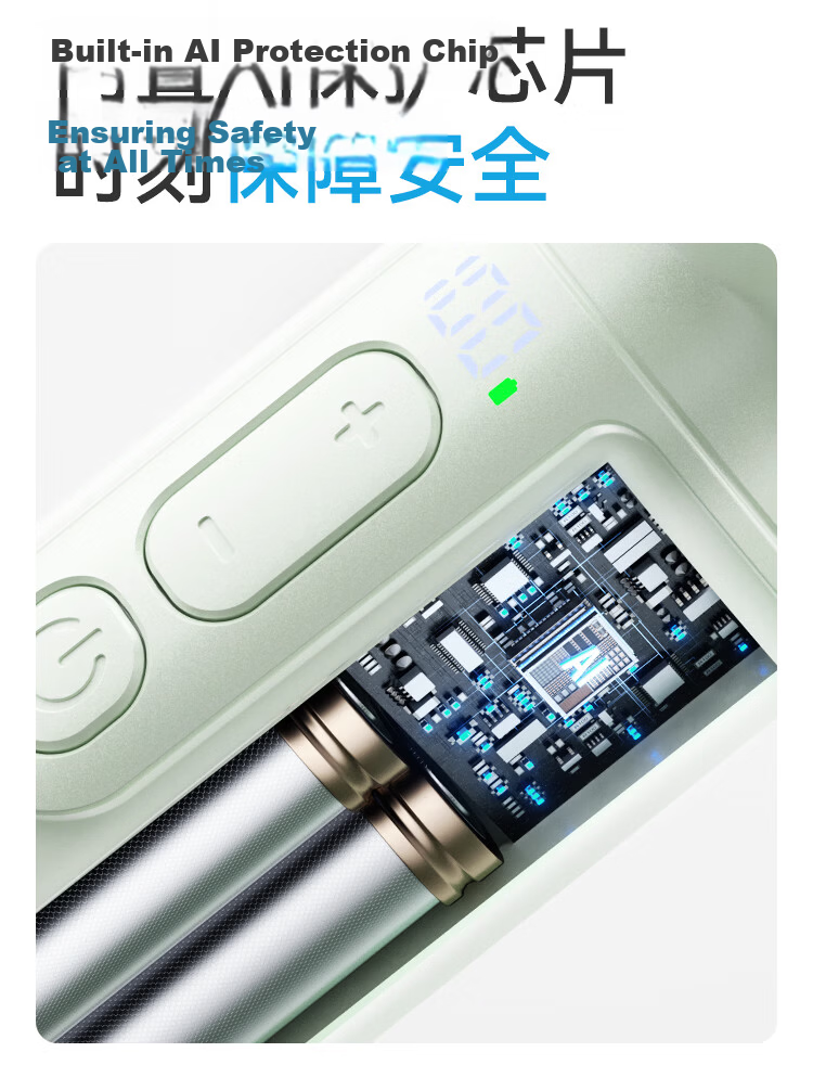 Moxīn [Global Launch | Level 100 Strong Wind] 2026 Upgraded Ice-Cooling Handheld Mini Fan Long Battery Life Portable Neck-Hanging Silent Cooling Device Coconut Green 11