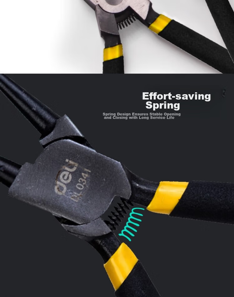 Deli Tools 7-inch Internal Circlip Pliers DL0343 10