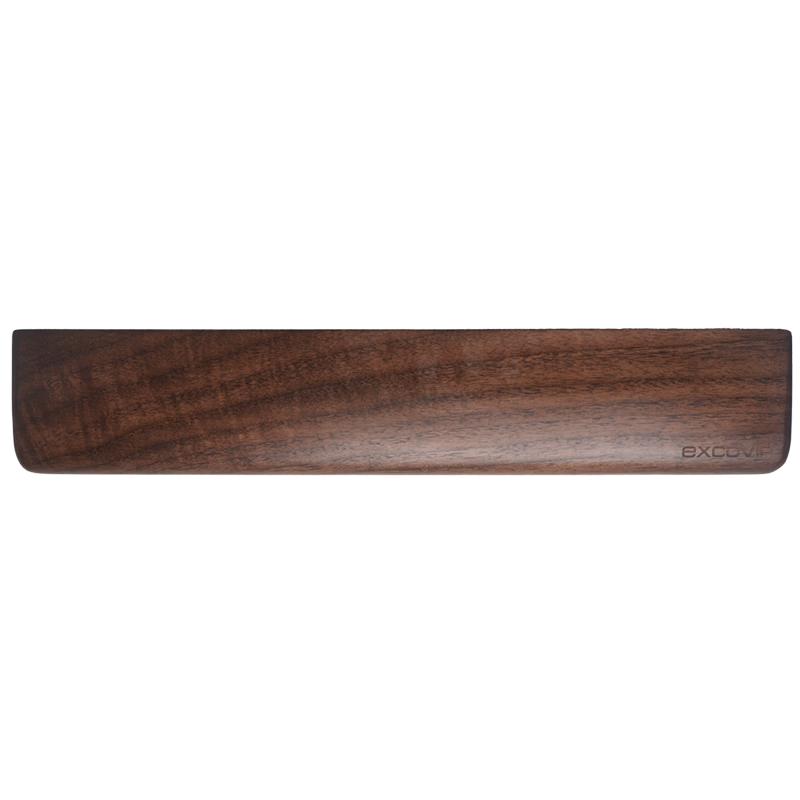 EXCO Walnut Wood 104-Key Solid Wood Keyboard Tray, Mechanical Keyboard Handrest, Computer Palm Rest, Mouse Pad, Wrist Support Pad, Gaming Wooden Wrist Rest, 108-Key Large Size 9542