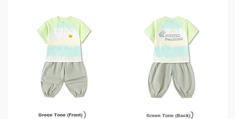 Balabala【balaOne】Kids Short Sleeve Set Boys and Girls 2-Piece Summer 2026 Quick-Dry Sun Protection 12
