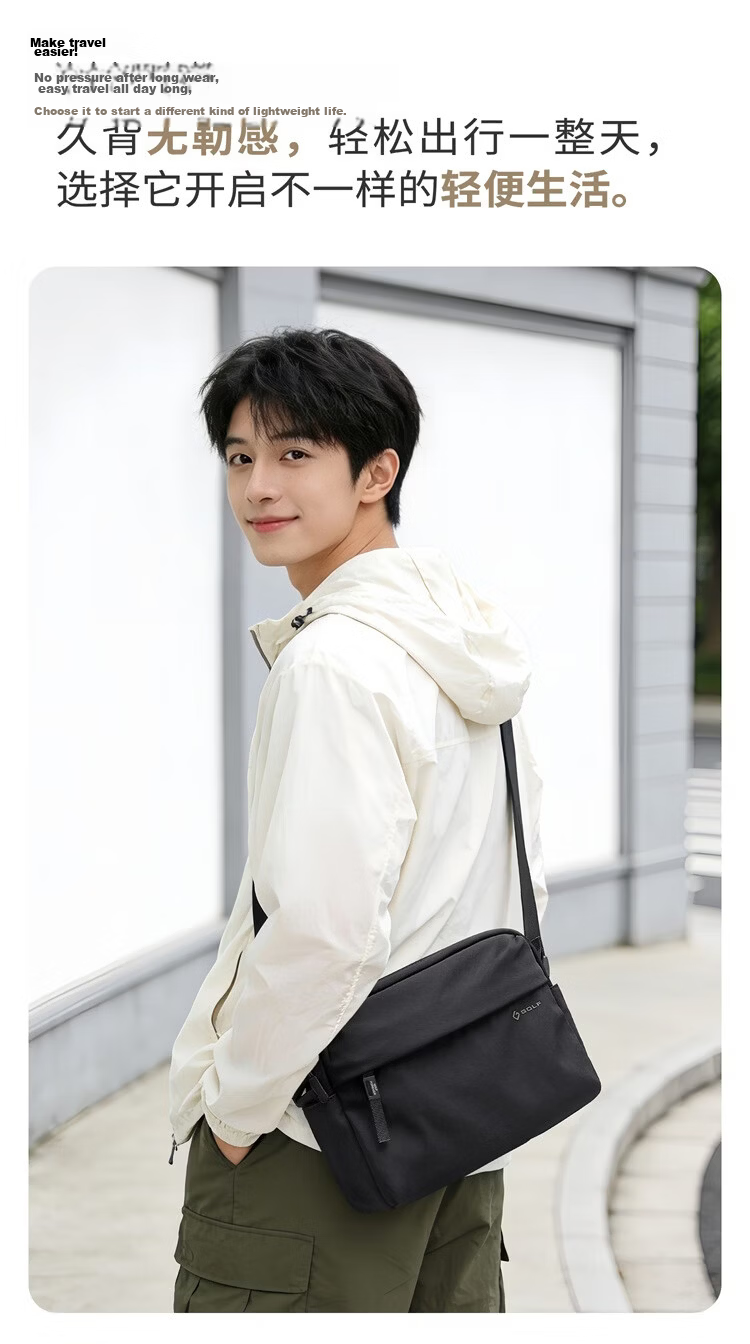 GOLF Casual Crossbody Bag Unisex Lightweight Outdoor Sports Cycling Shoulder Bag Commuter iPad Tablet Small Square Bag 7