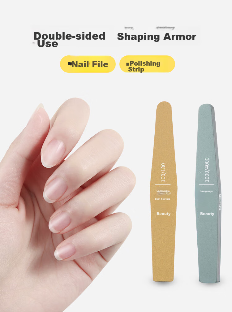 Meifuyu Ultra-Thin Nail File, Nail Shaping File, Hard Sand Strip, 5-Piece Set, File, Grinding Bar, Manicure Tool MF8897 6