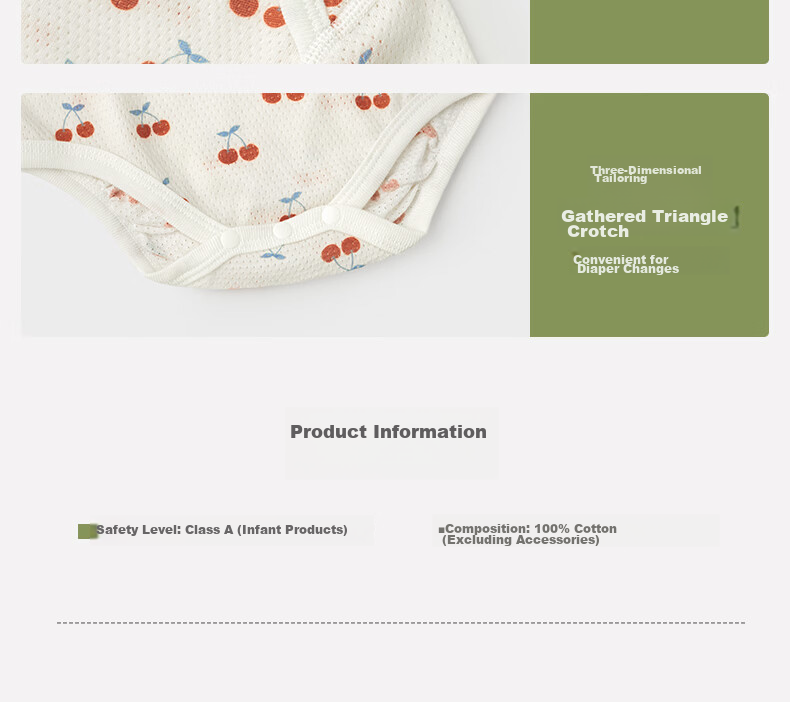 Koala Baby Bodysuit Summer Thin Fruit Checkered Cotton Mesh Cooling Baby Romper 16