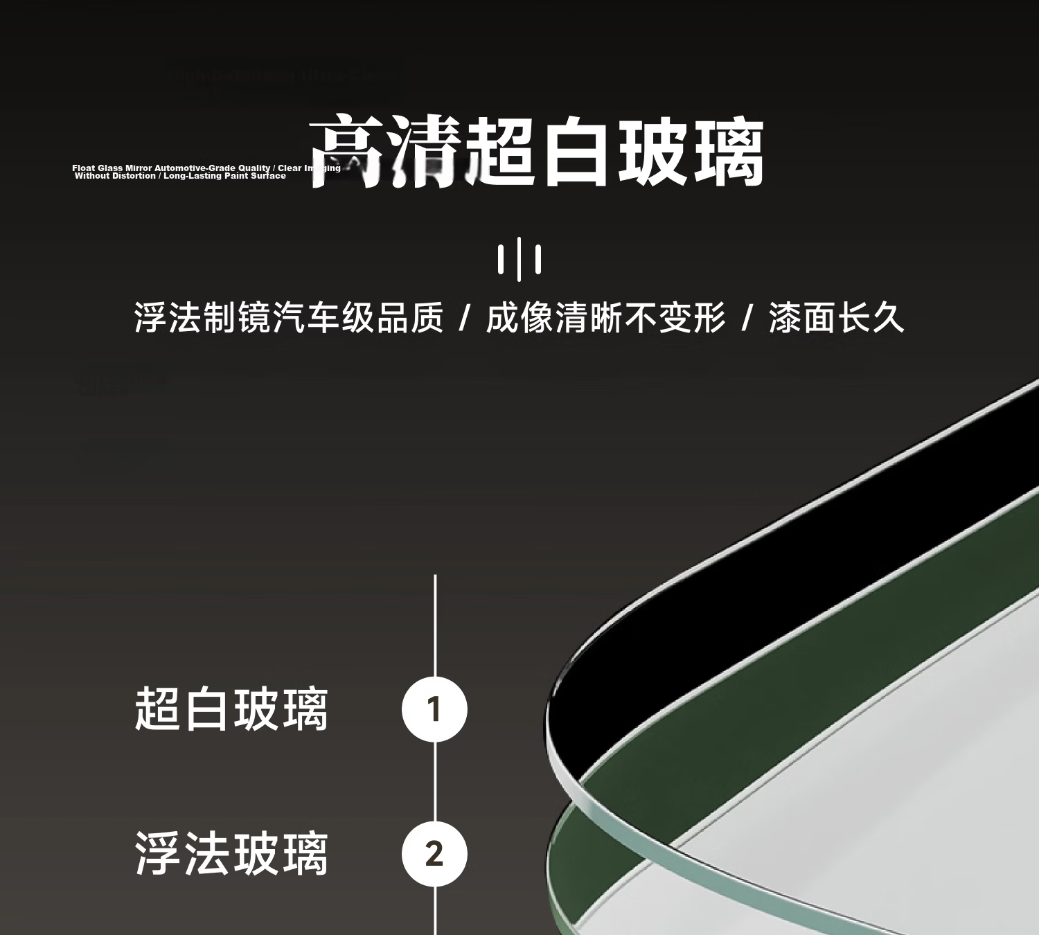 Xiaojiangcai Full-Length Wall-Mounted Dressing Mirror Self-Adhesive No-Drill Bedroom Dormitory Mirror 30x120cm 7