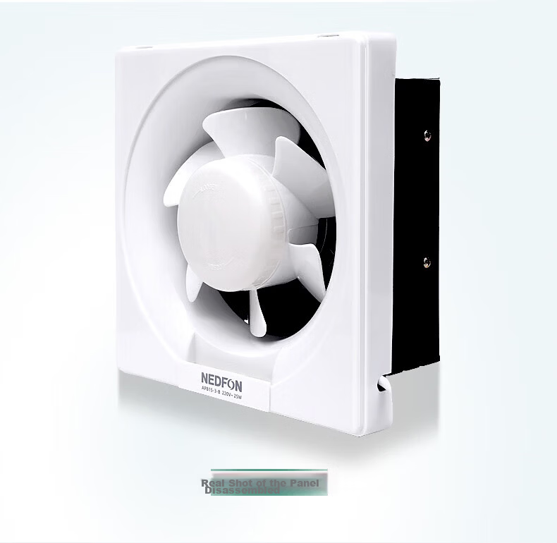 Nedfon Exhaust Fan Bathroom Ventilation Fan Household Louver Wall Window Ventilator Low Noise Kitchen Smoke Extractor All Plastic Model - 10 Inch APB25-5-BS 26